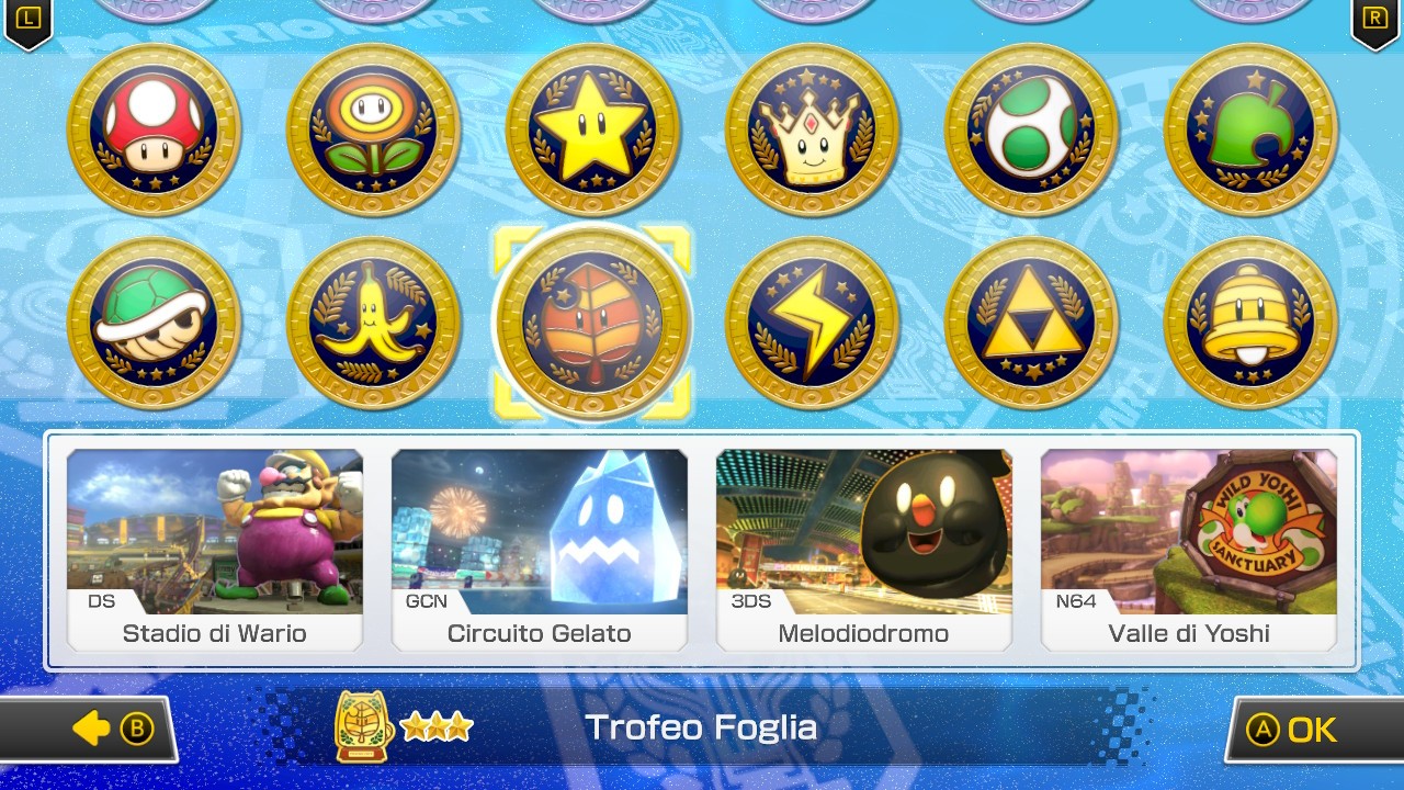 Mario Kart 8 Deluxe: track and track guide (part 7, Leaf Trophy)