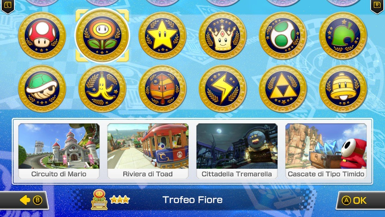 Mario Kart 8 Deluxe: track and track guide (part 2, Flower Trophy)