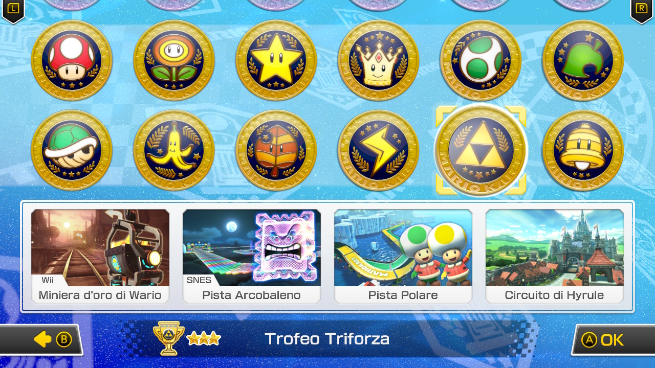 Mario Kart 8 Deluxe: track and track guide (part 10, Triforce Trophy)