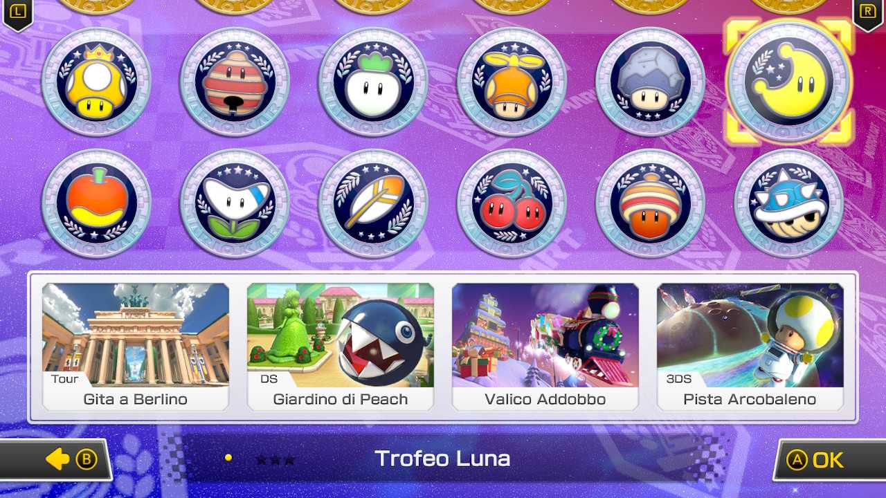 Mario Kart 8 Deluxe: Driving Tracks and Tracks (Part 18, Moon Trophy)