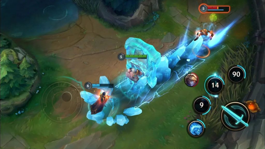LOL Wild Rift Fighting Scene