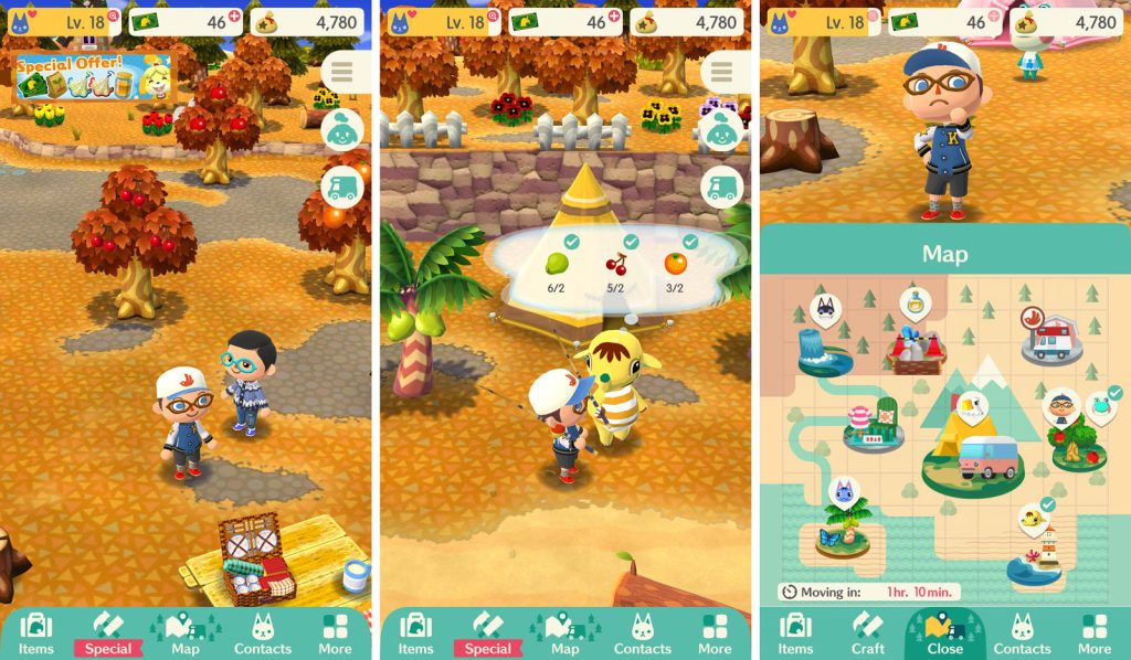 Animal Crossing: Pocket Camp gameplay