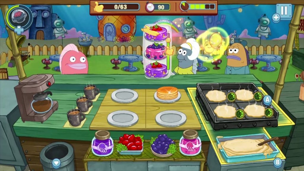 SpongeBob: Krusty Cook-Off gameplay
