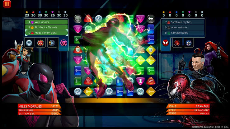 Marvel Puzzle Quest Gameplay