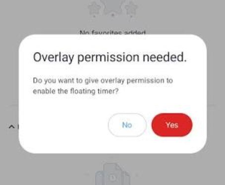 Overlay Permission request