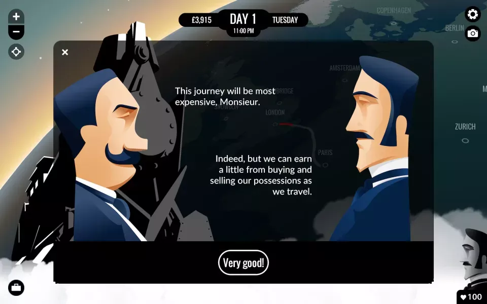 80 days gameplay